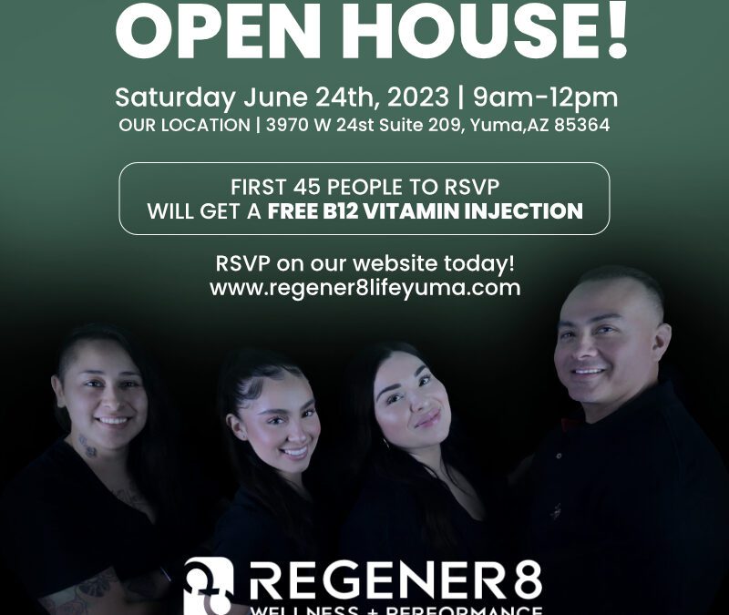 Regener8’s Open House with Free Vitamin B12 Injections